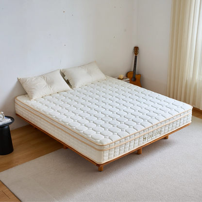 [Új modell] SELENE BAMBOO 24 cm kétoldalas táskarugós matrac bambuszszén réteggel és bambusz huzattal – akár 130 kg-ig | H2.5-H3 | Sincere