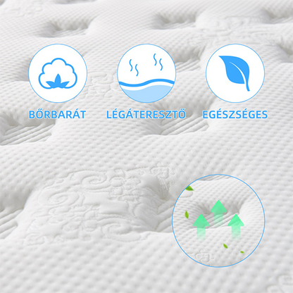 ORION 30cm hipoallergén 7 komfortzónás táskarugó matrac, H2 keménység | Sincere
